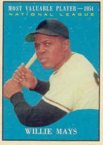1961 Topps Baseball Cards      482     Willie Mays MVP